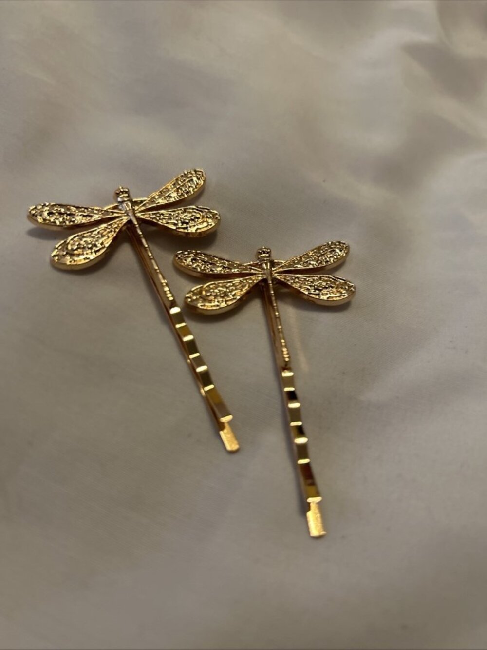 dragonfly bobby pins hair pins Rose Gold Color Metal Dainty Celtic